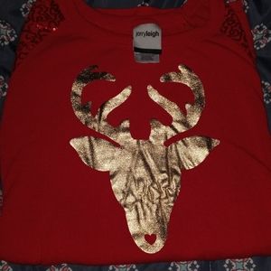 Knit Christmas Reindeer shirt